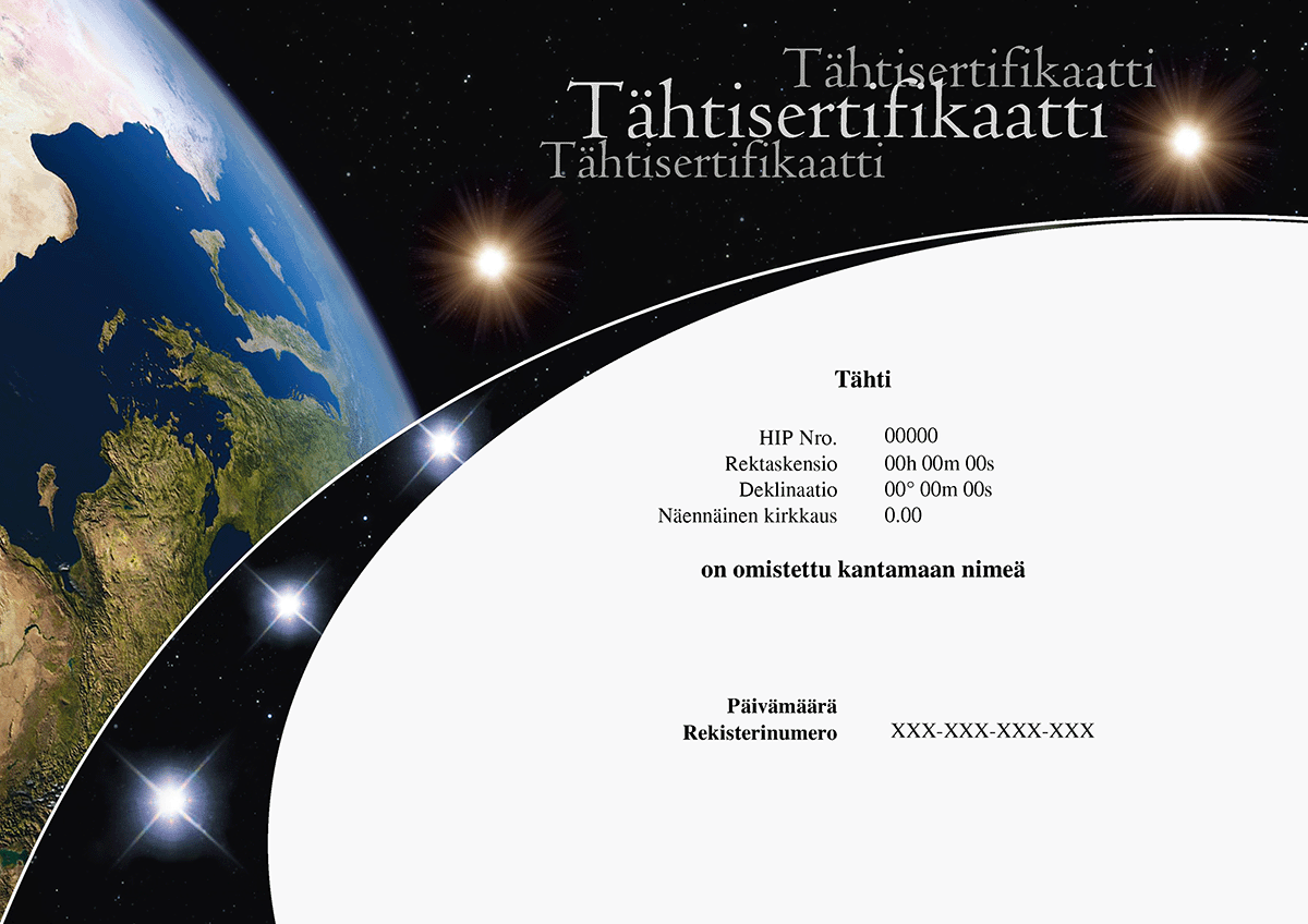 Tähtisertifikaatti