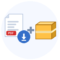 PDF + pakettitoimitus 